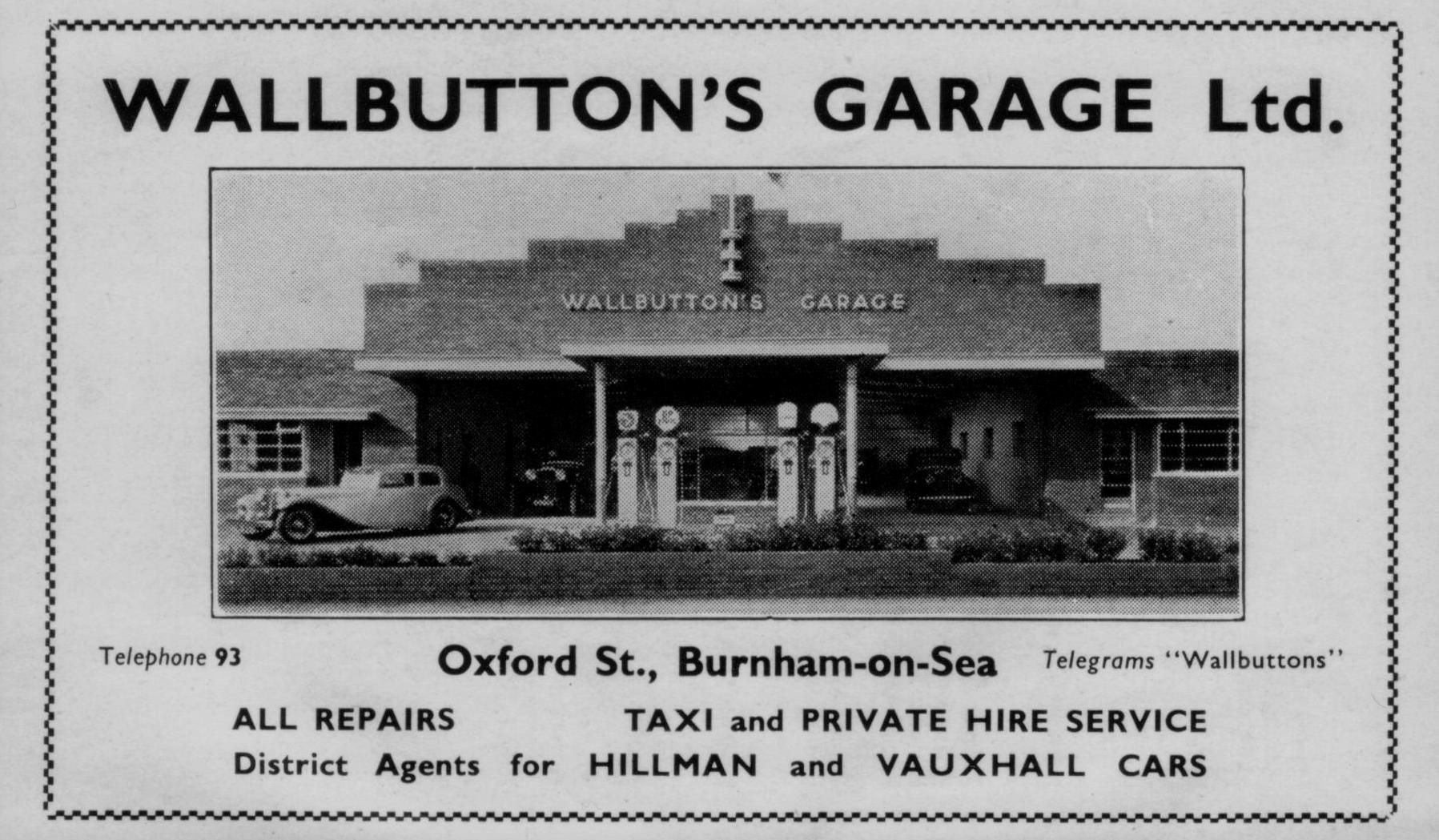 Advert from an early Burham Brochure. Note the telephone number.